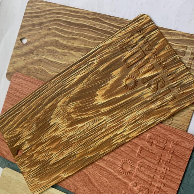 Spray Aluminum Wood Grain Powder Coating Finish Environment Friendly