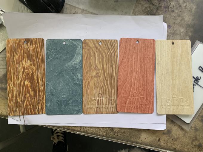 Wood Grain Transfer Powder Coating Aluminium Profile Windows Doors