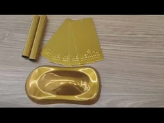 Thermosetting Glossy Mirror Gold Powder Coating for High Gloss Sculpture and Wheels