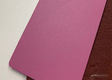 Epoxy Polyester Thermoset Pink Sandy Powder Coating , Texture Powder Coating Paint