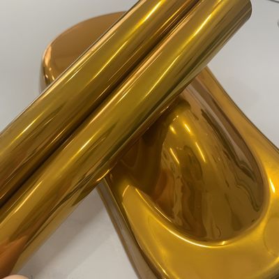 Double Layer Dry Plating Clear Candy Gold Powder Coating Weather Resistant High Transparency