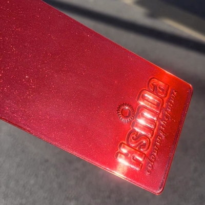 Red Color Chrome Sparking Spray Paint Translucent Powder Coating Strong Adhesion For Car Part