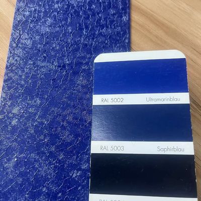 Ral 5002 Blue Crocodile Powder Coating with 50KG/cm Impact and 1000hr Humidity Resistance for Metal Surfaces