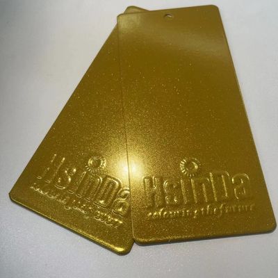 Golden Metallic Powder Coating with Corrosion Resistance and UV Resistance for Electrostatic Spraying