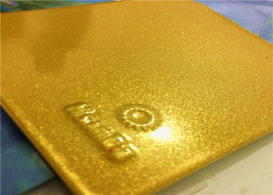 Gold Fasteners Coating Bonded Metallic Gold Powder Coat With High Exterior Stability And ...