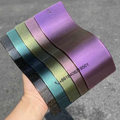 Metallized Bonderized Special Thermosetting Powder Coatings Chrome Bronze Sparkling Micaceous Fluorescent Pearlescent Transparent Paint