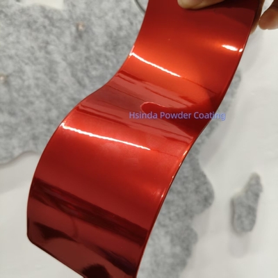 Double Coat Chrome Illusion Red Polyester Powder Coating Paint for Metal Coating